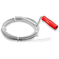 Nirox Desatascador de desagües 3m x 5mm - Desatascador espiral manual ideal para quitar el pelo de los desagües…